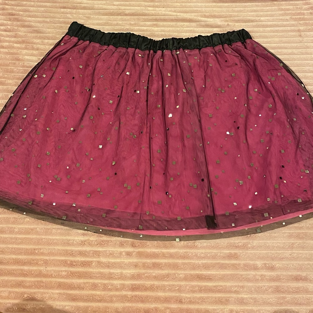 Girls Plus, Pink/ Black Sequin Skirt 💖🤩✨